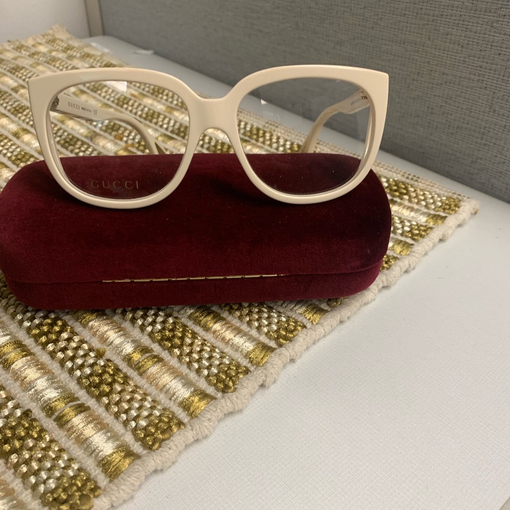Gucci Cream Women's Eyeglasses